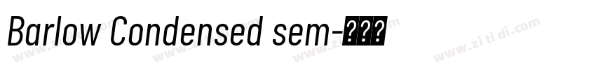 Barlow Condensed sem字体转换